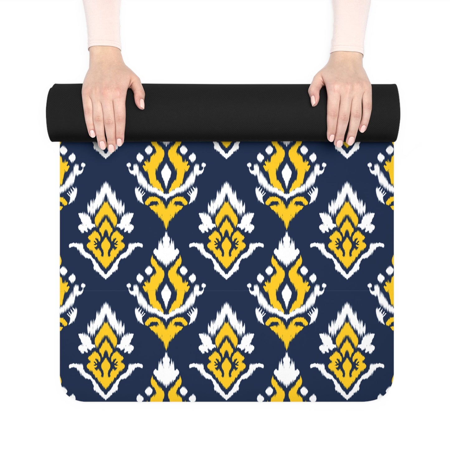 Yoga Mat | Yellow & Blue | Ikat