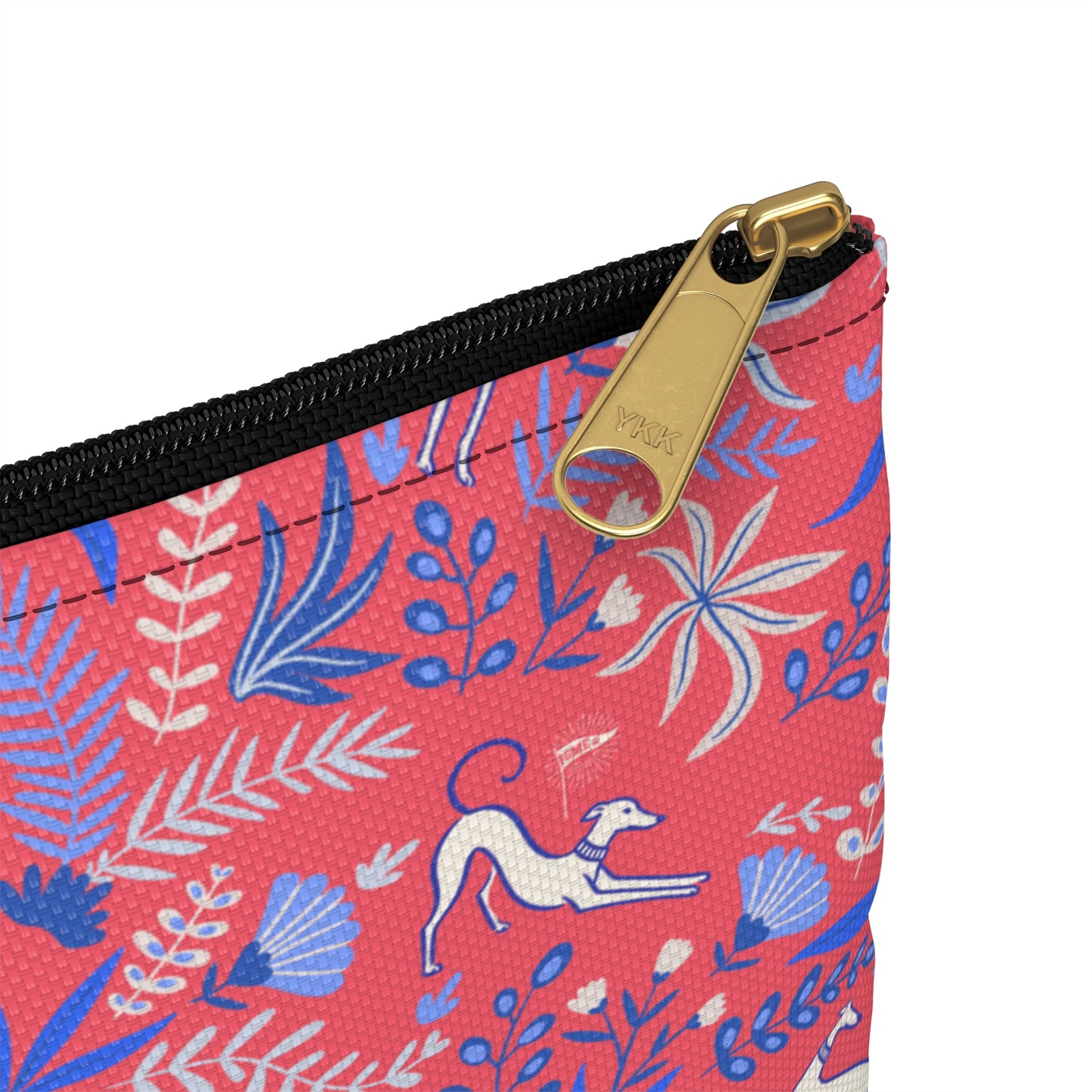 Accessory Pouch | Greyhounds | Pink Fern