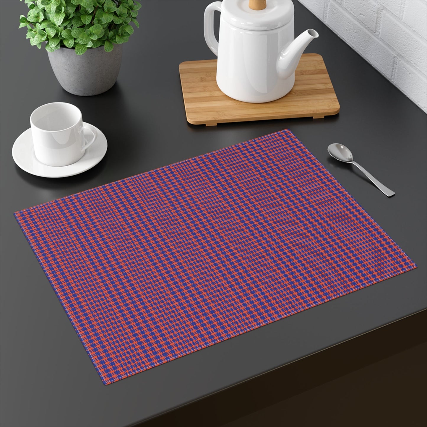 Placemat | Bright Blue & Orange | Tweed