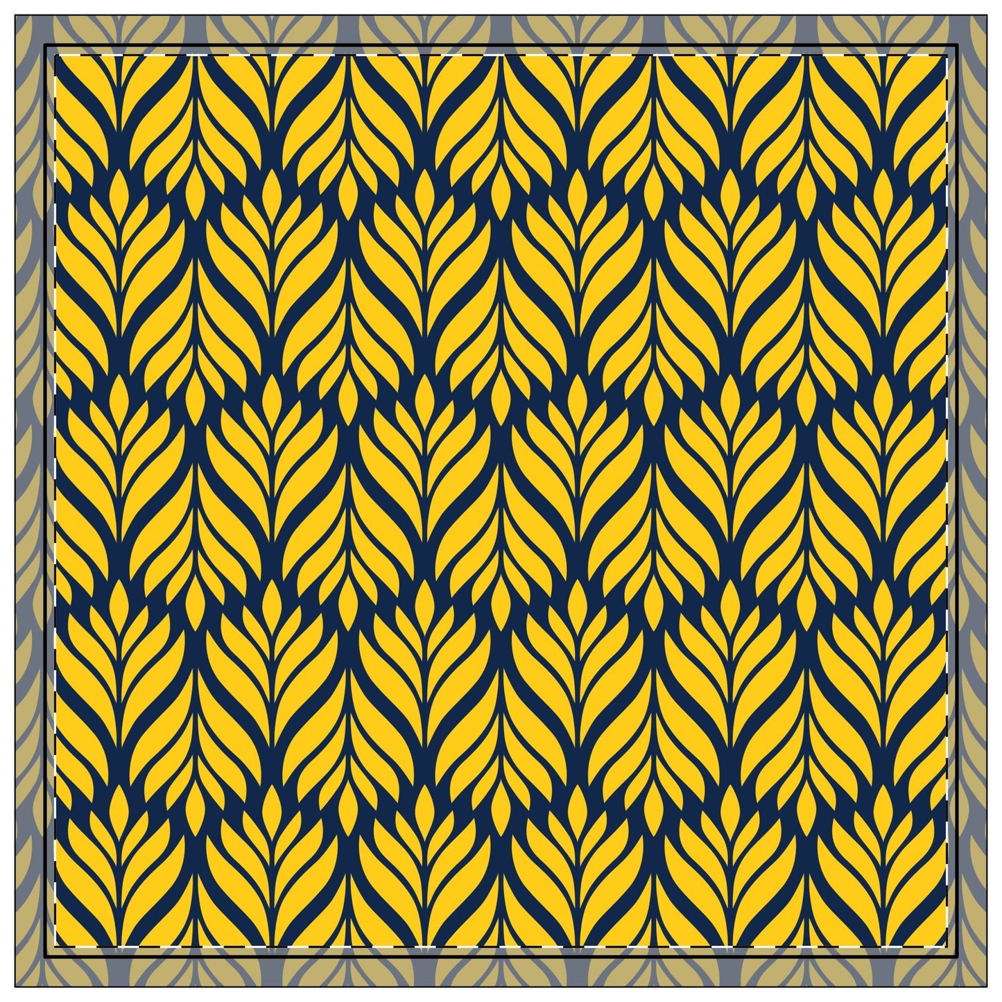 Napkins | Yellow & Blue | Palm
