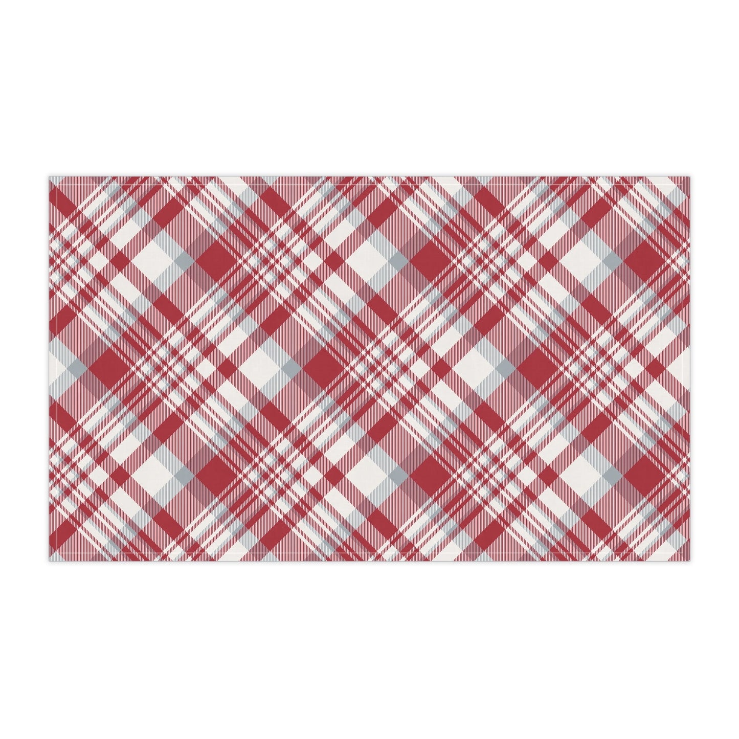 Tea Towels | Red & Gray | Tartan