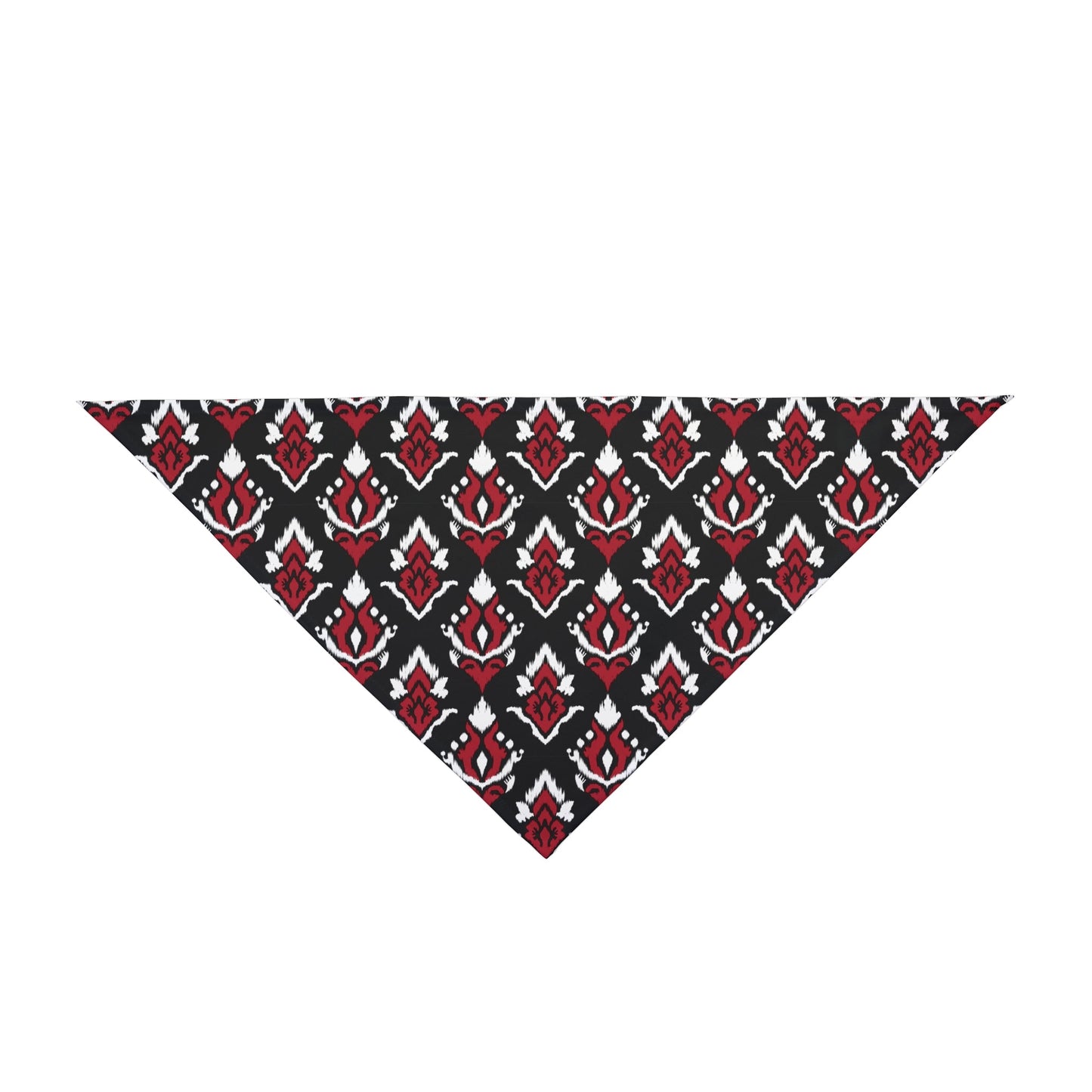 Pet Bandana | Red & Black | Ikat