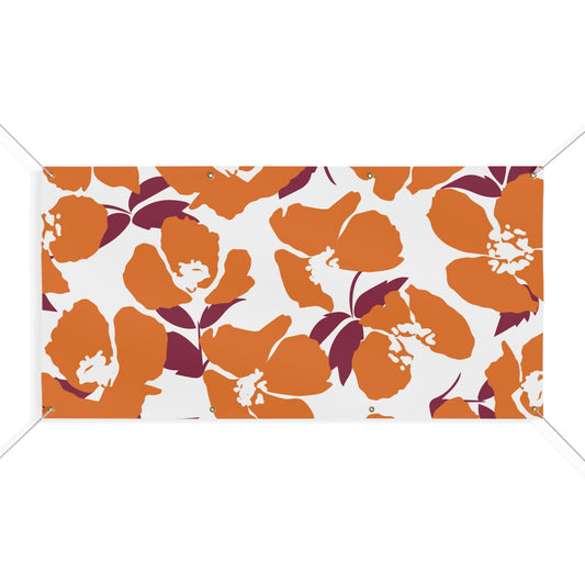 Banner | Maroon & Orange | Poppy