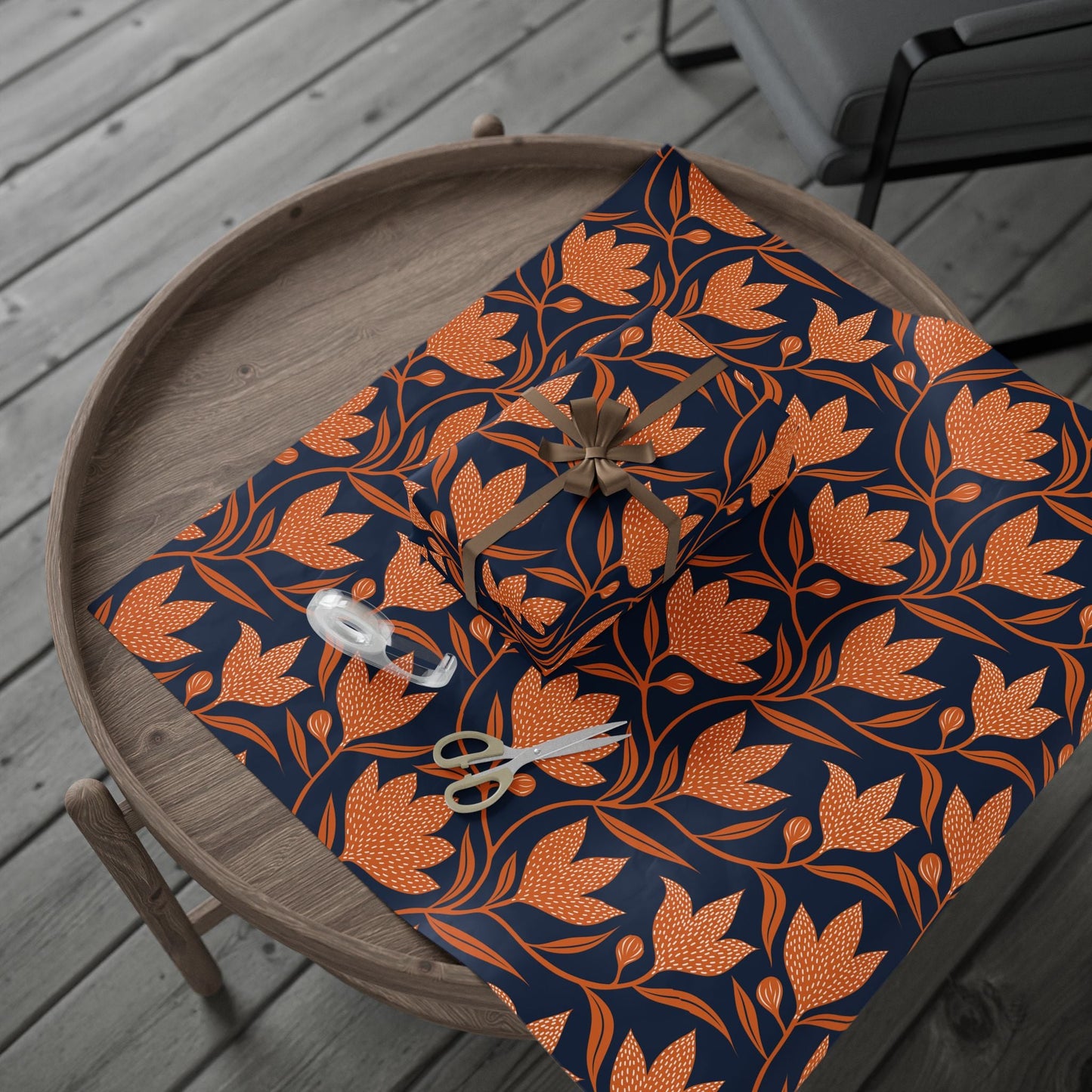 Gift Wrap | Orange & Blue | Magnolia