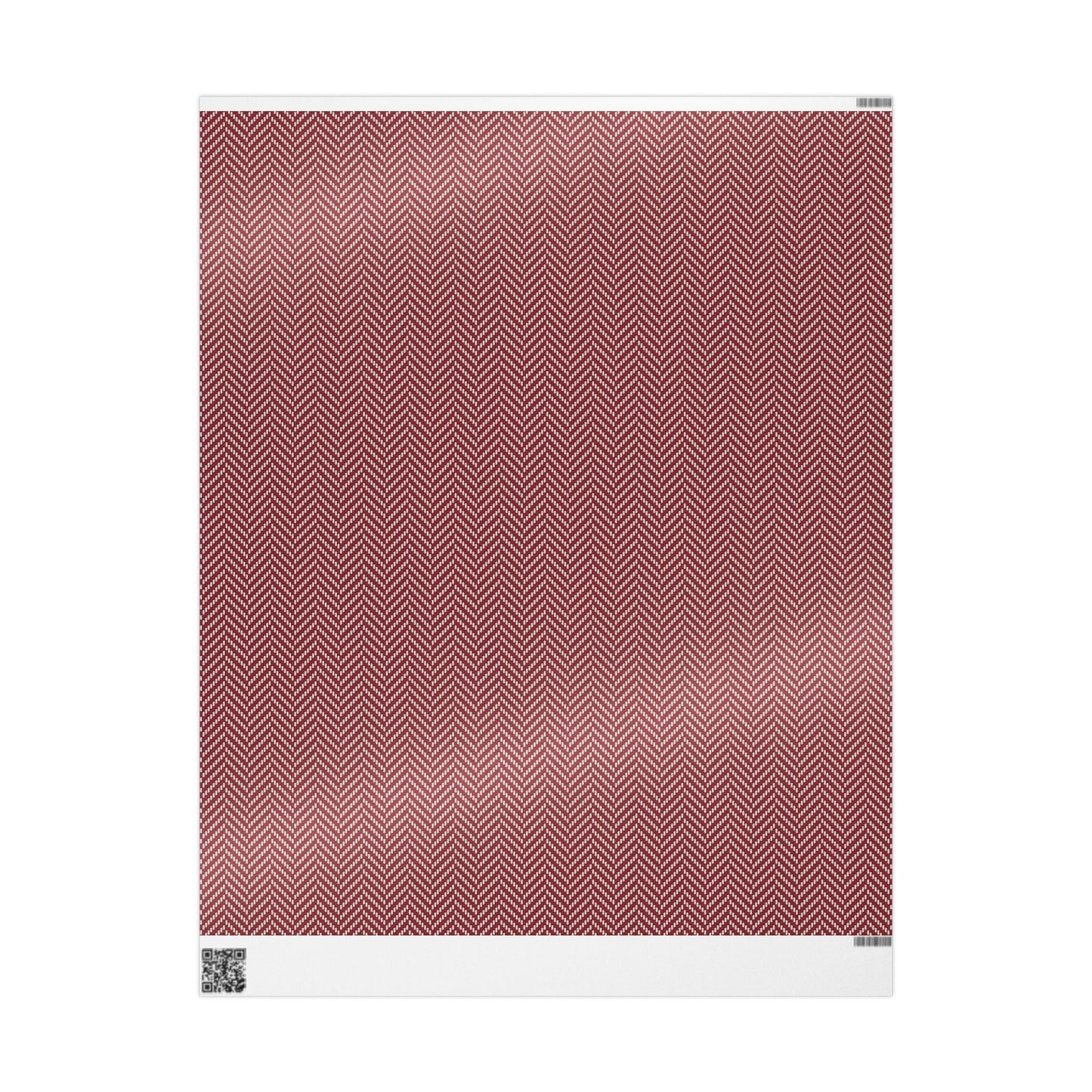 Gift Wrap | Maroon & White | Herringbone
