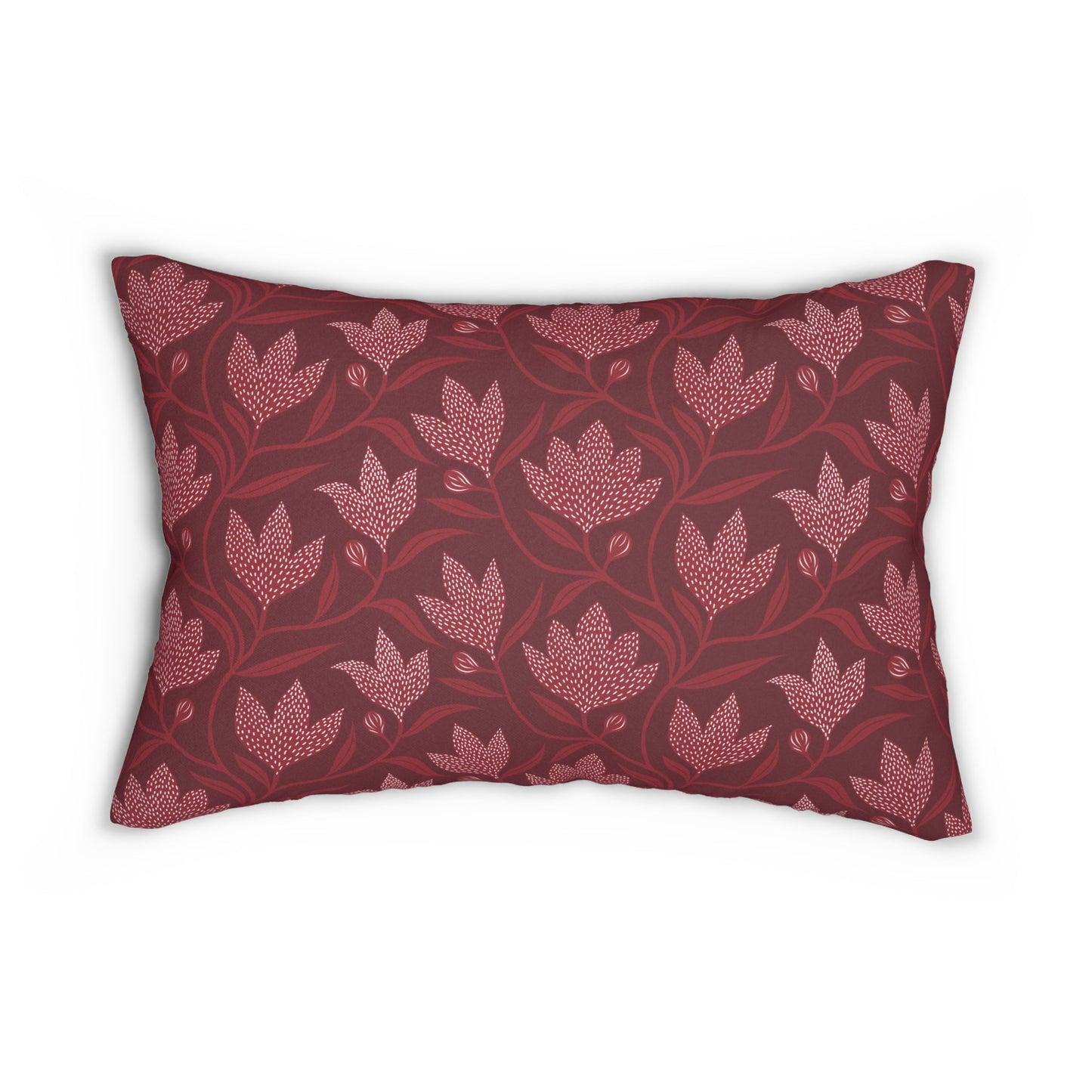 Pillow | Maroon & White | Magnolia