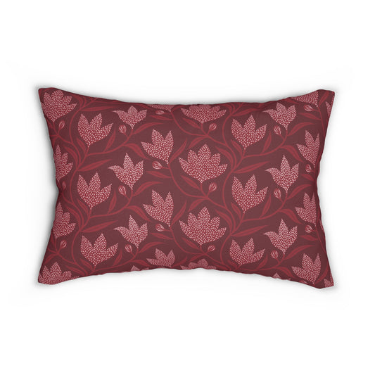 Pillow | Maroon & White | Magnolia
