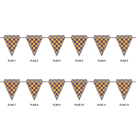 Flag Garland | Baton Rouge, Louisiana | Gingham