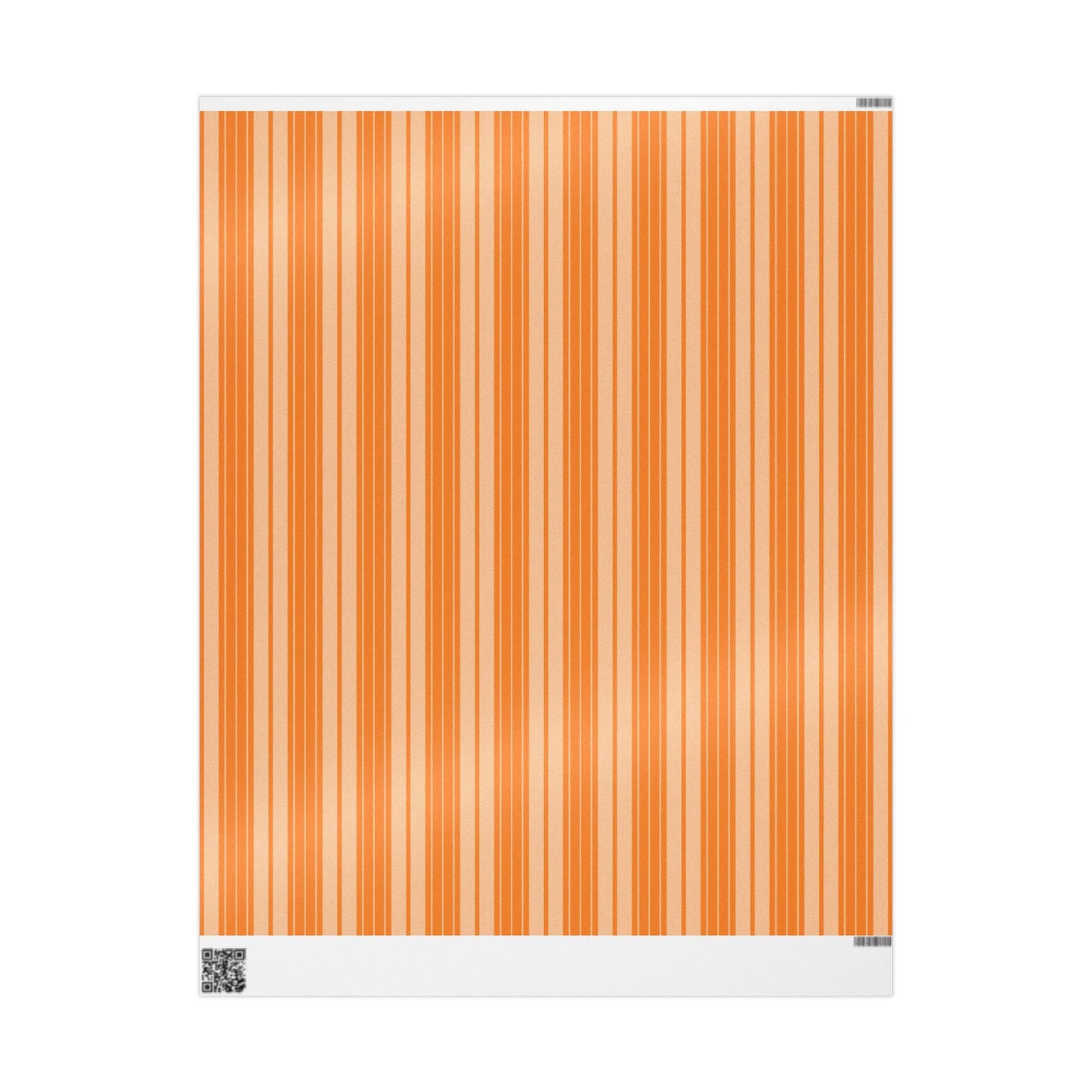 Gift Wrap | Orange & White | Stripe