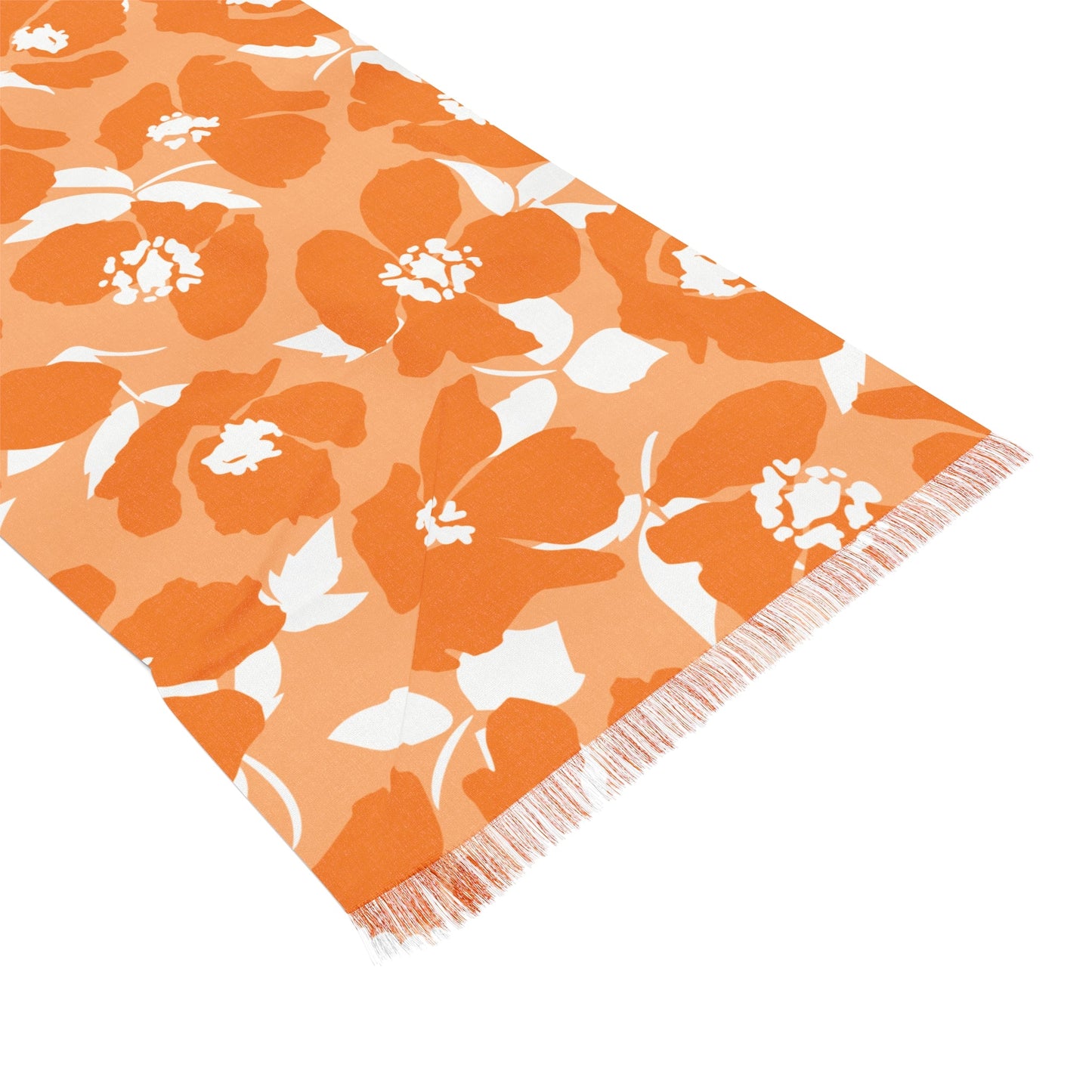 Scarf | Orange & White | Poppy