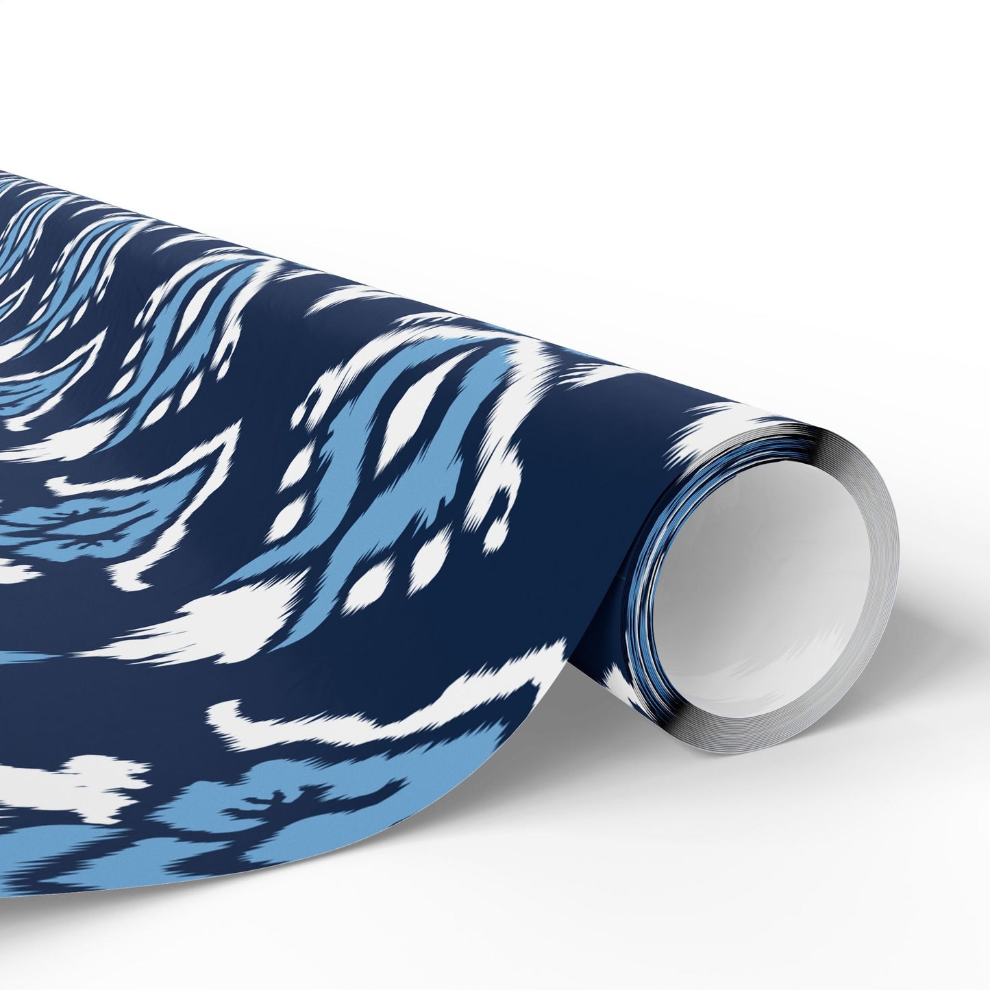 Gift Wrap | Light Blue & White | Ikat