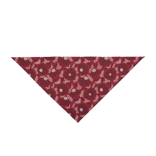 Pet Bandana | Maroon & White | Bellis