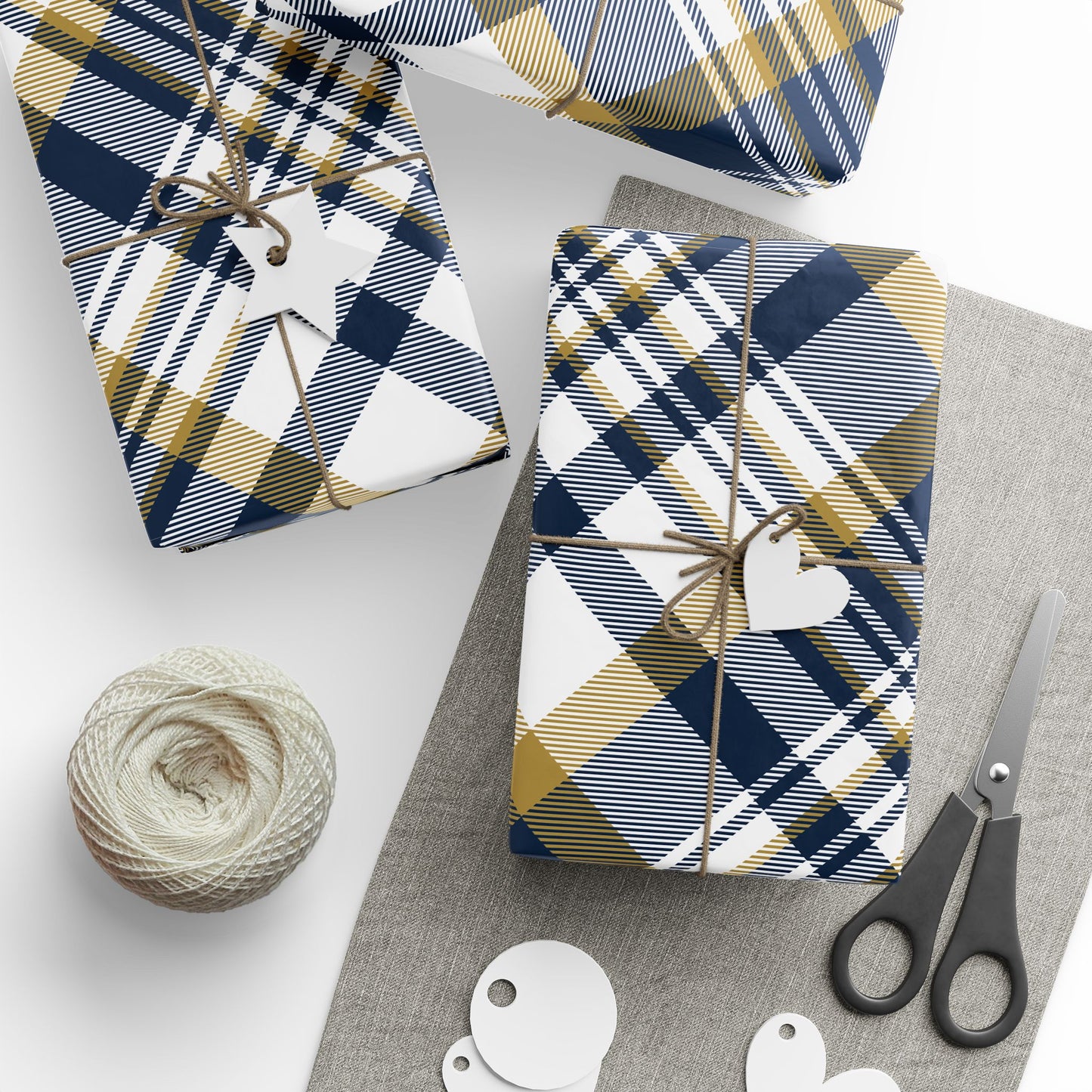 Gift Wrap | Notre Dame, Indiana | Tartan