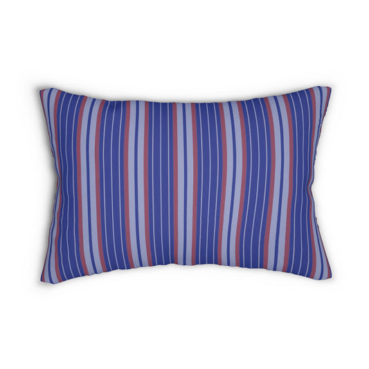 Pillow | Bright Blue & Orange | Stripe
