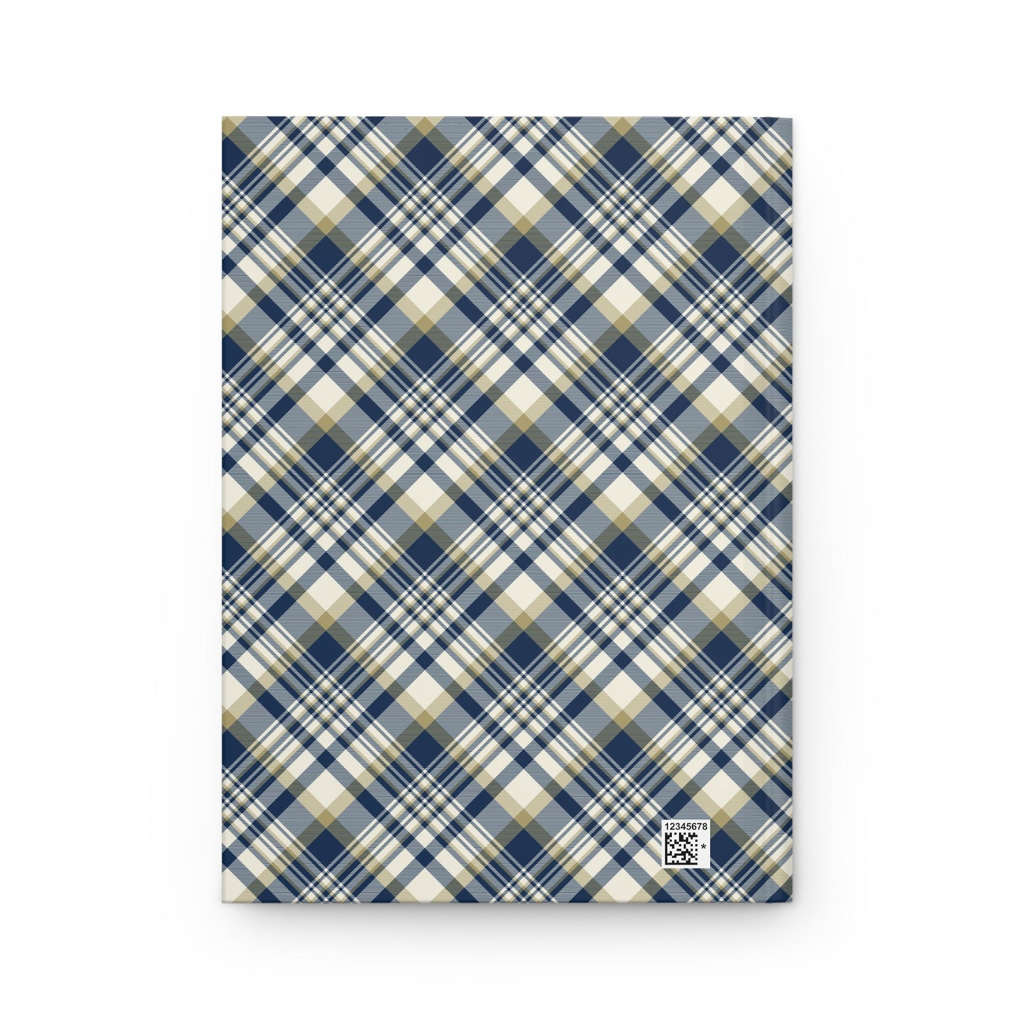 Hardcover Journal | Gold & Blue | Tartan