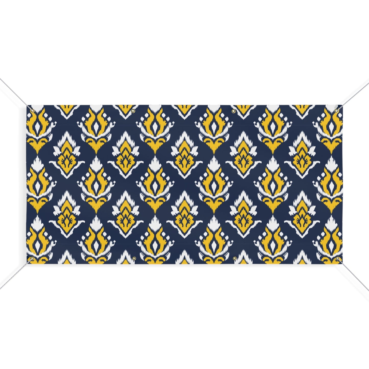 Banner | Yellow & Blue | Ikat