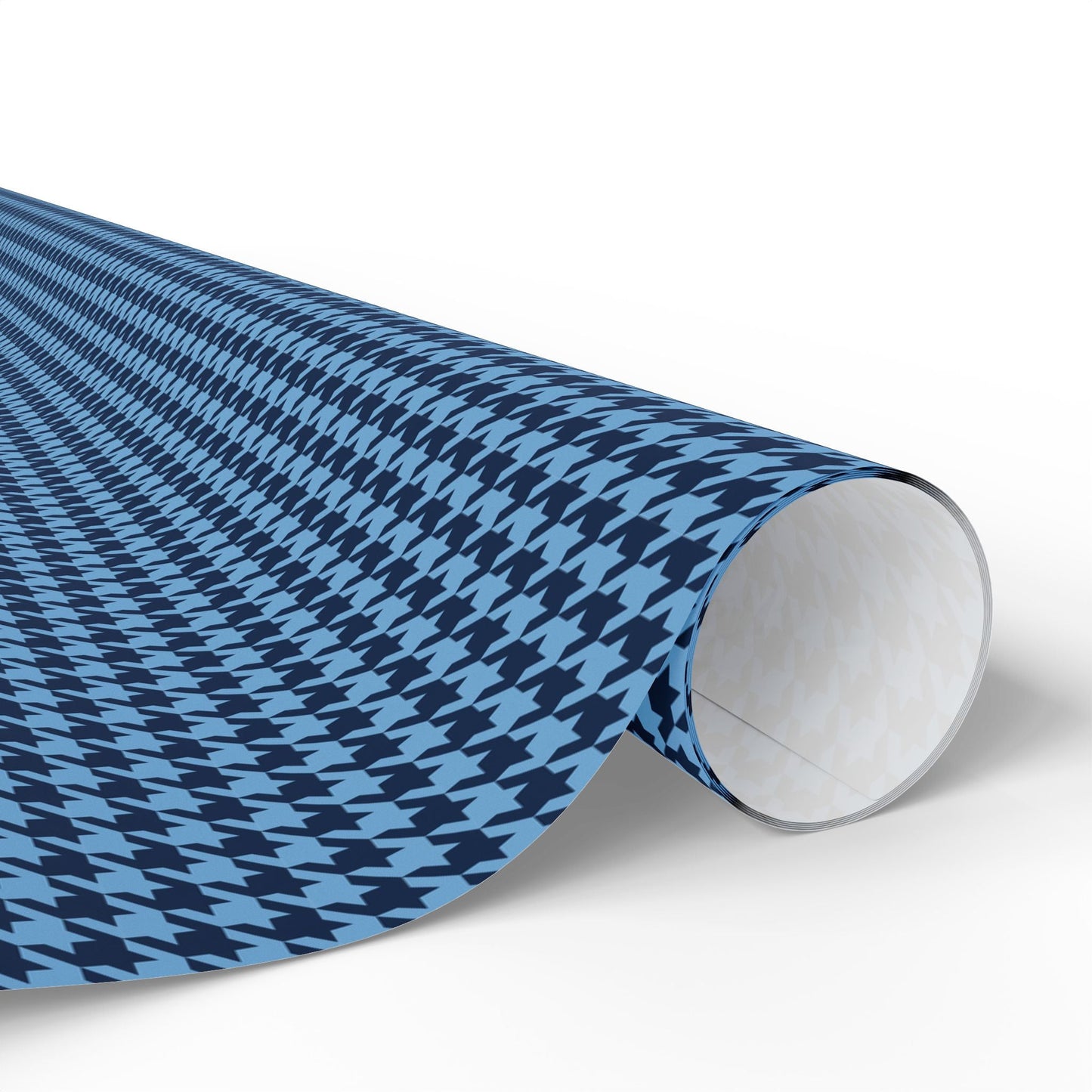 Gift Wrap | Light Blue & White | Houndstooth