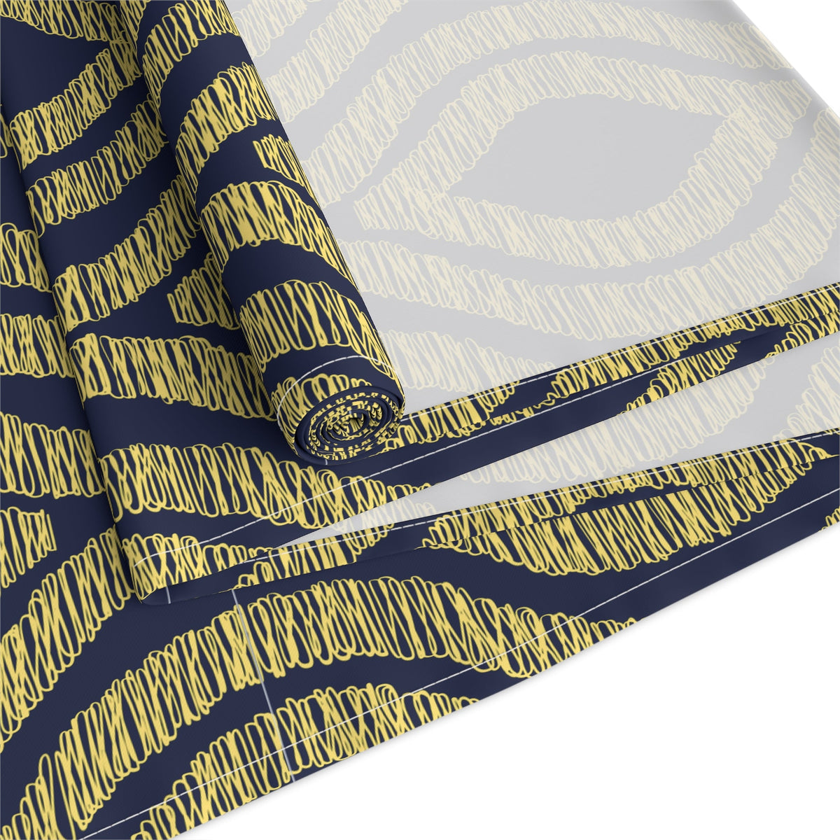 Table Runner | Yellow & Blue | Ogee