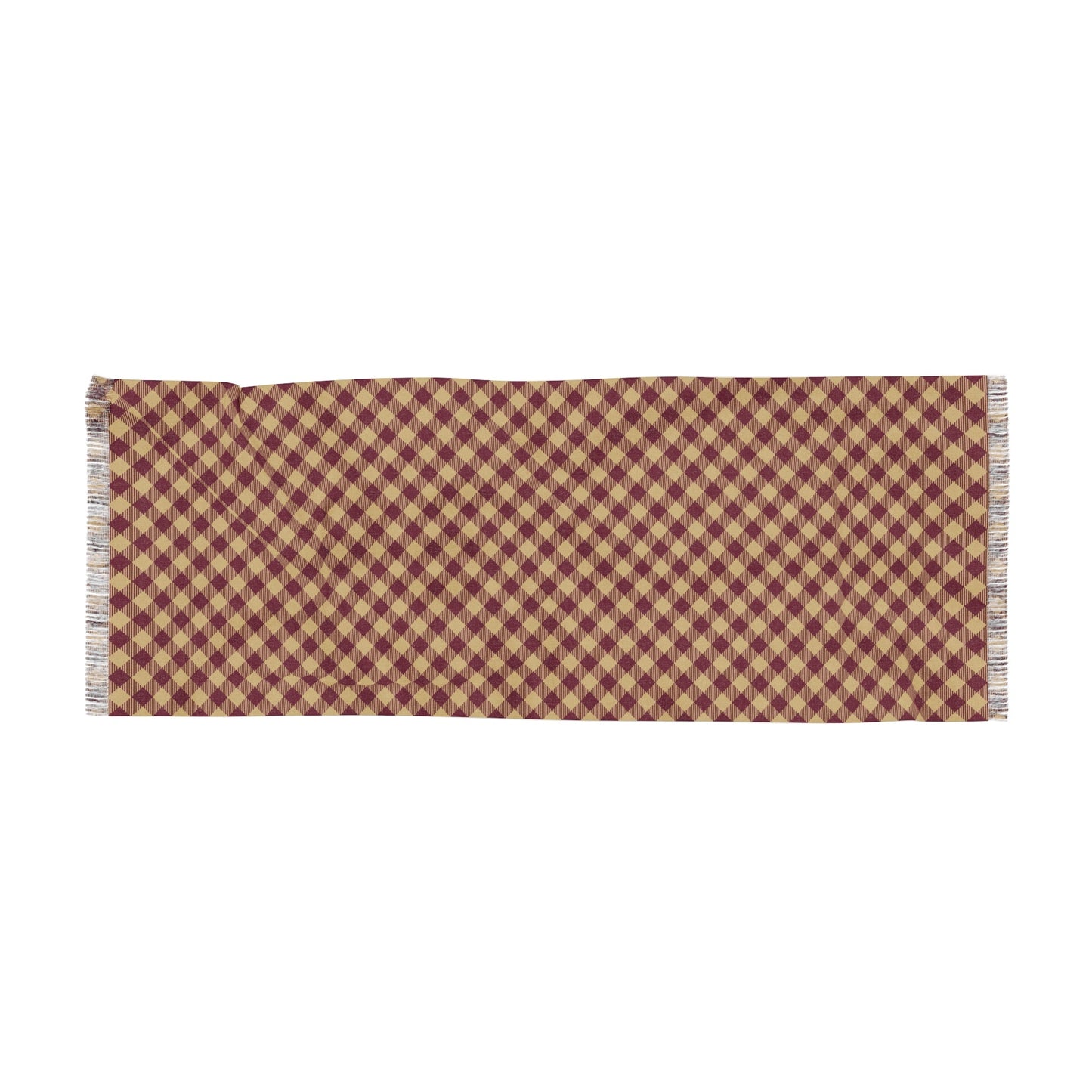 Scarf | Maroon & Gold | Gingham