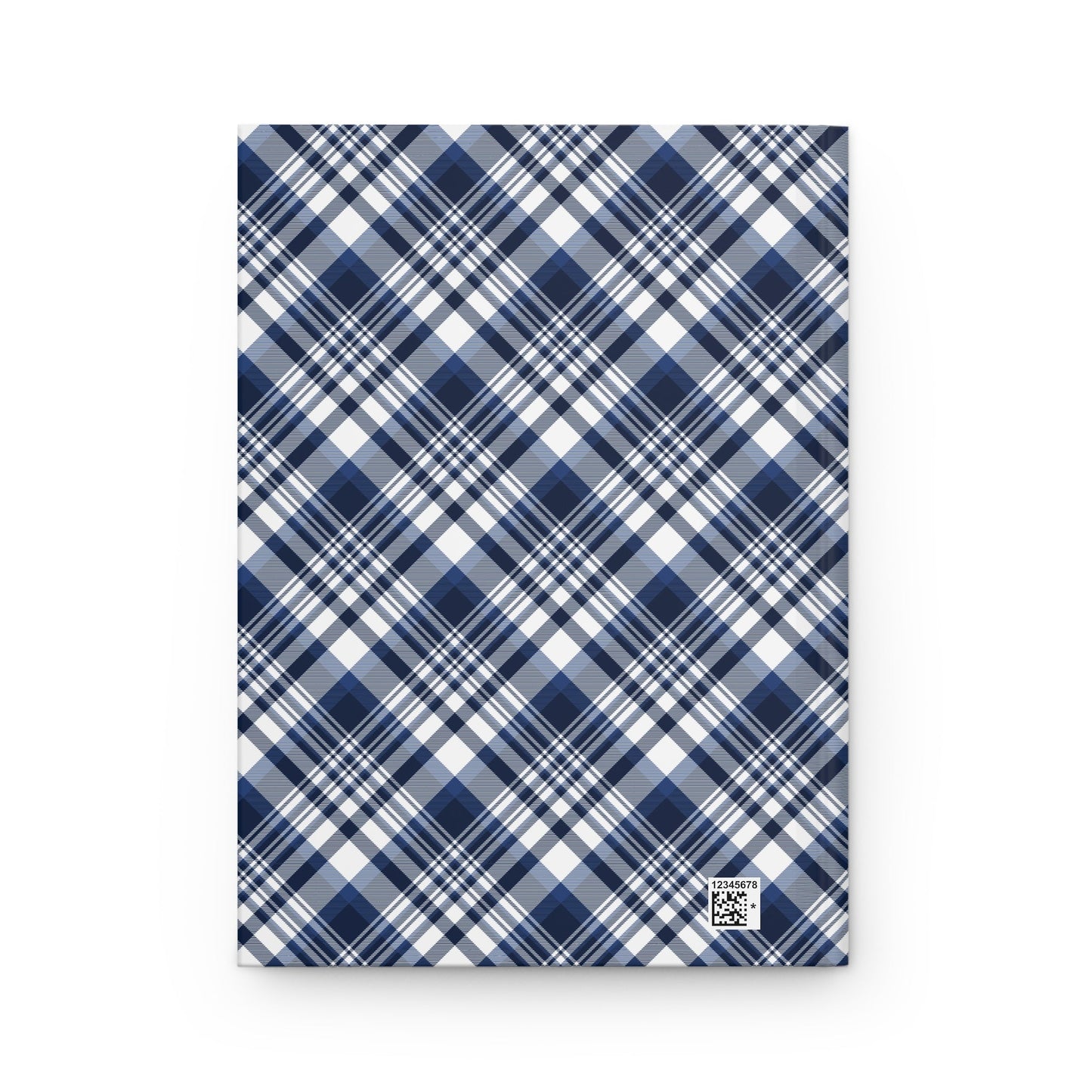 Hardcover Journal | Navy & White | Tartan