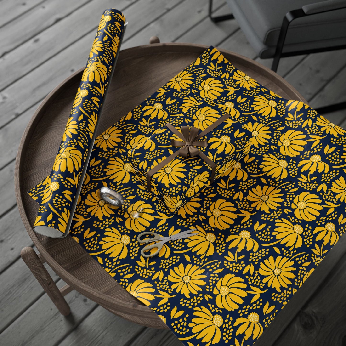 Gift Wrap | Yellow & Blue | Bellis