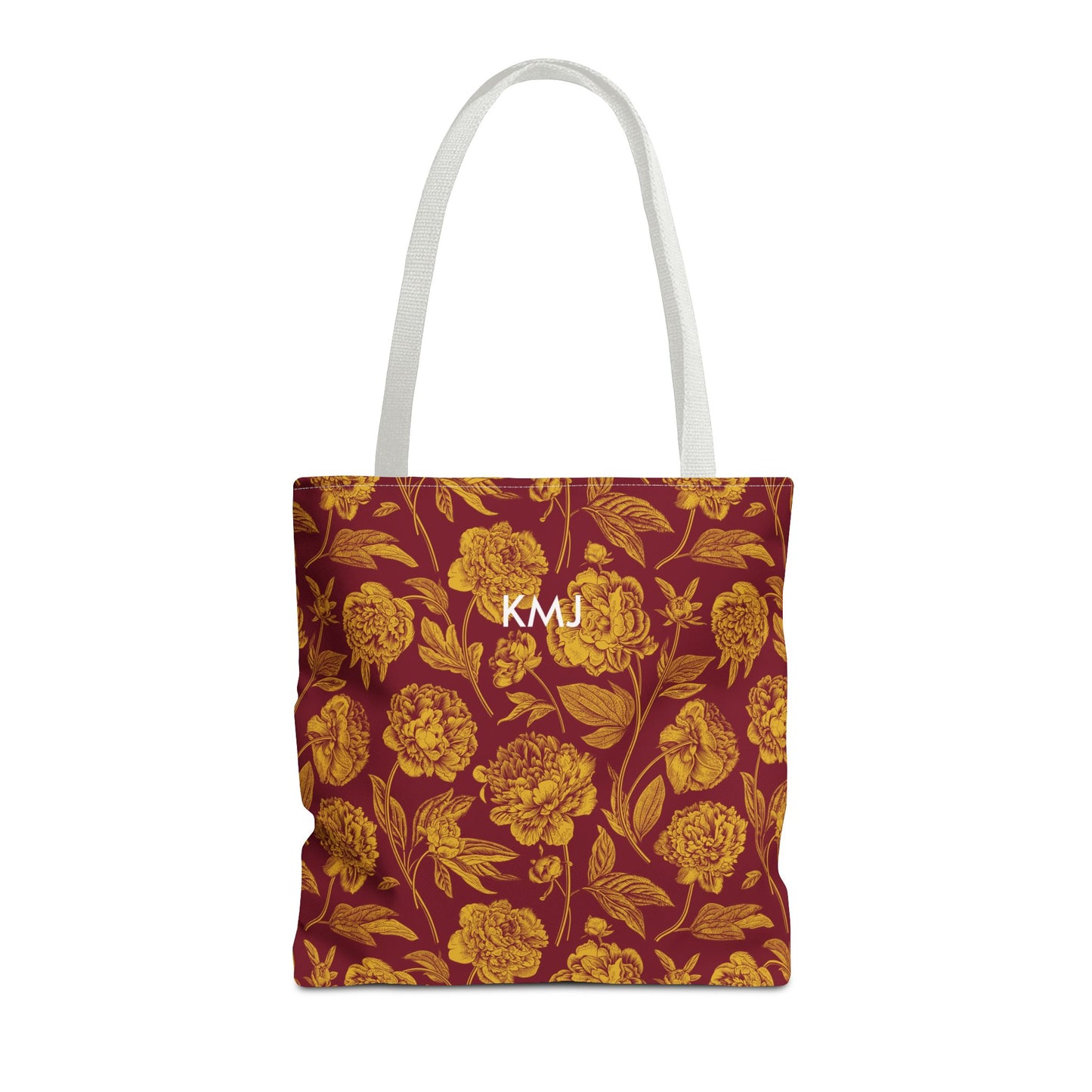 Totes - Personalized | Red & Yellow | Peony