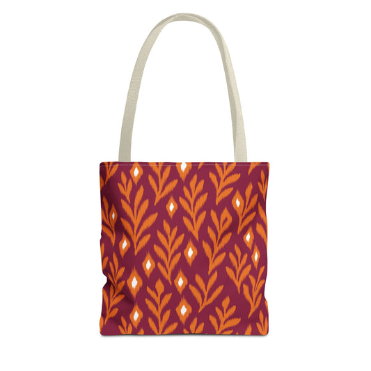 Tote Bags | Maroon & Orange | Laurel