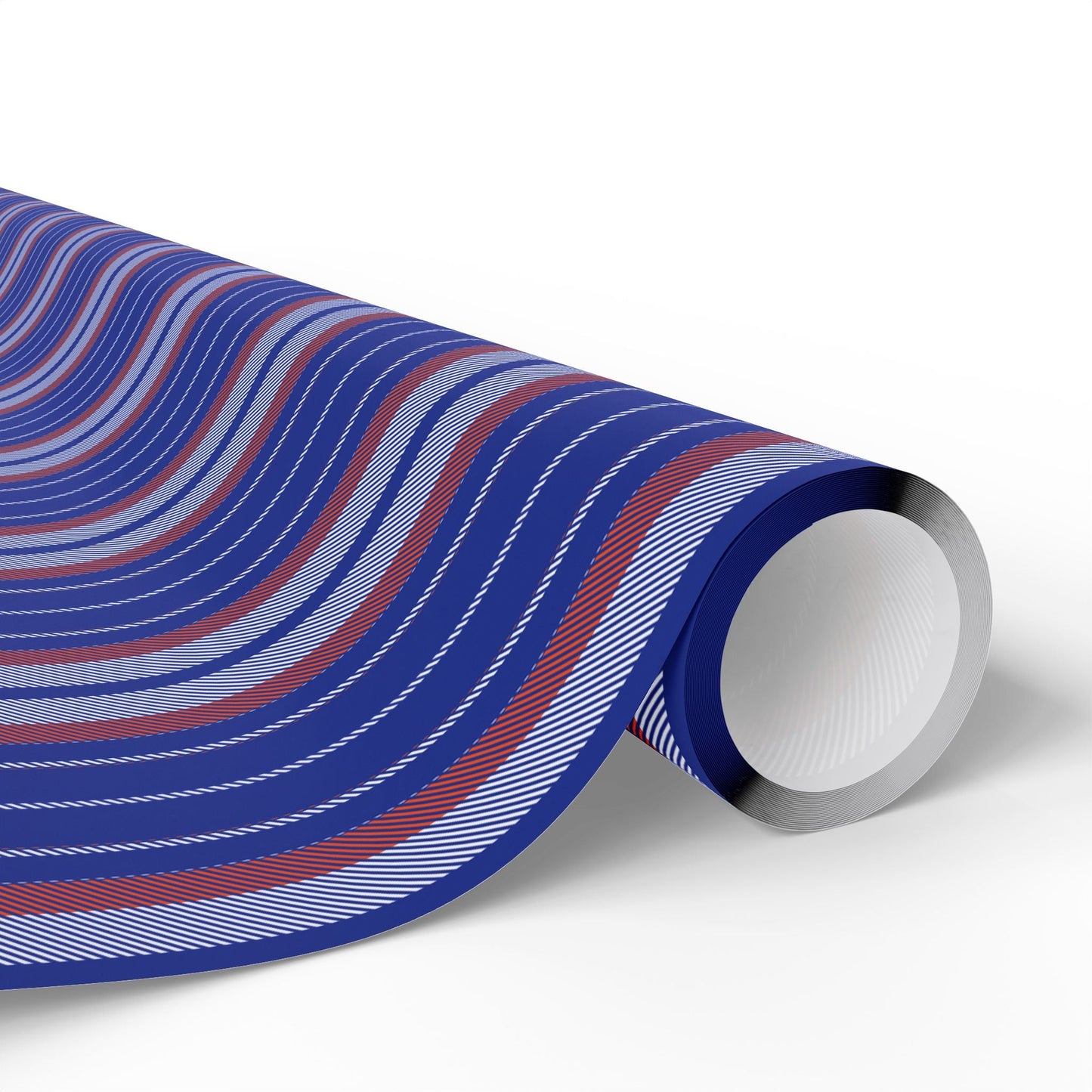 Gift Wrap | Bright Blue & Orange | Stripe