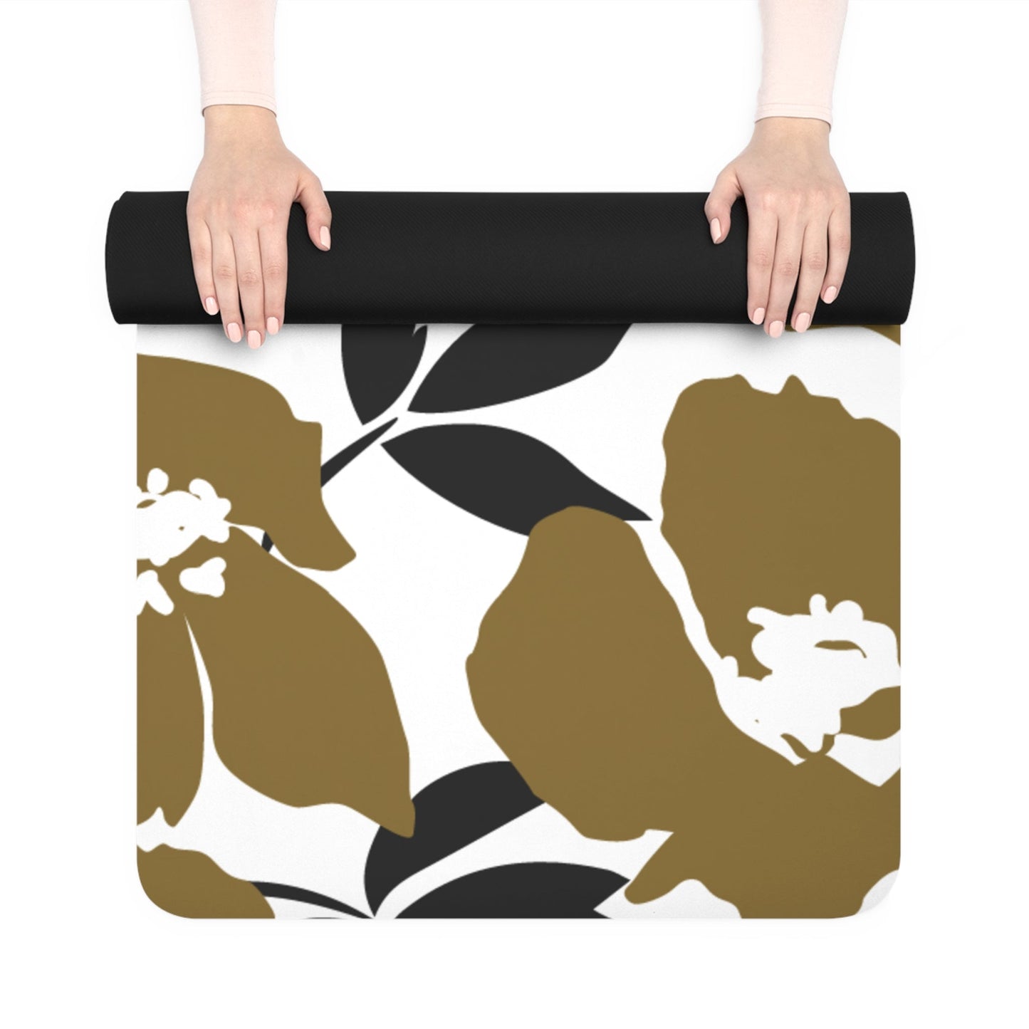 Yoga Mat | Black & Gold | Poppy