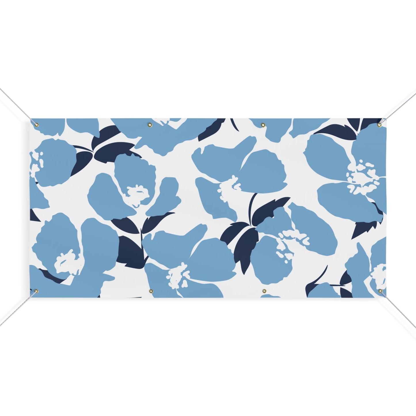 Banner | Light Blue & White | Poppy