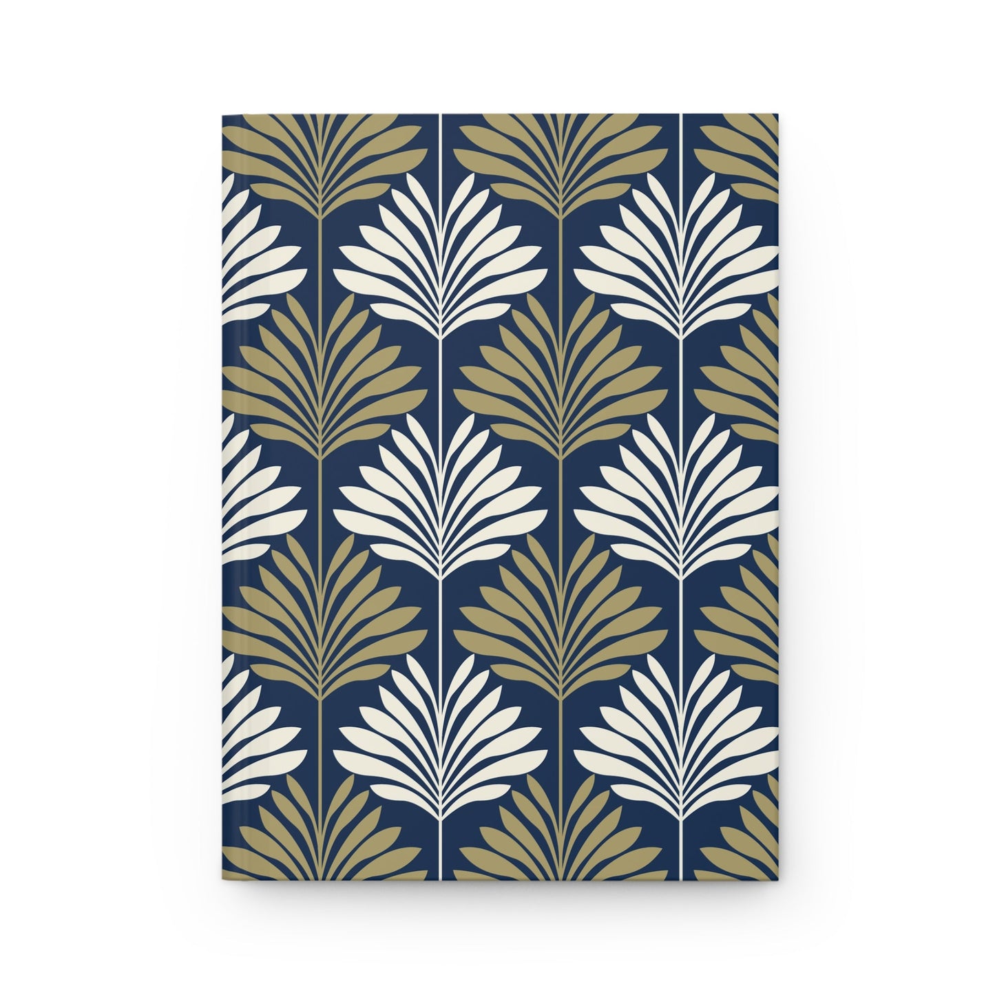 Hardcover Journal | Blue & Gold | Deco