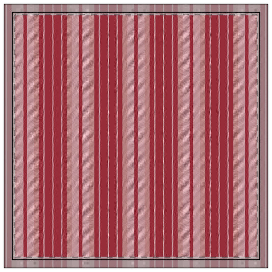 Napkins | Maroon & White | Stripe