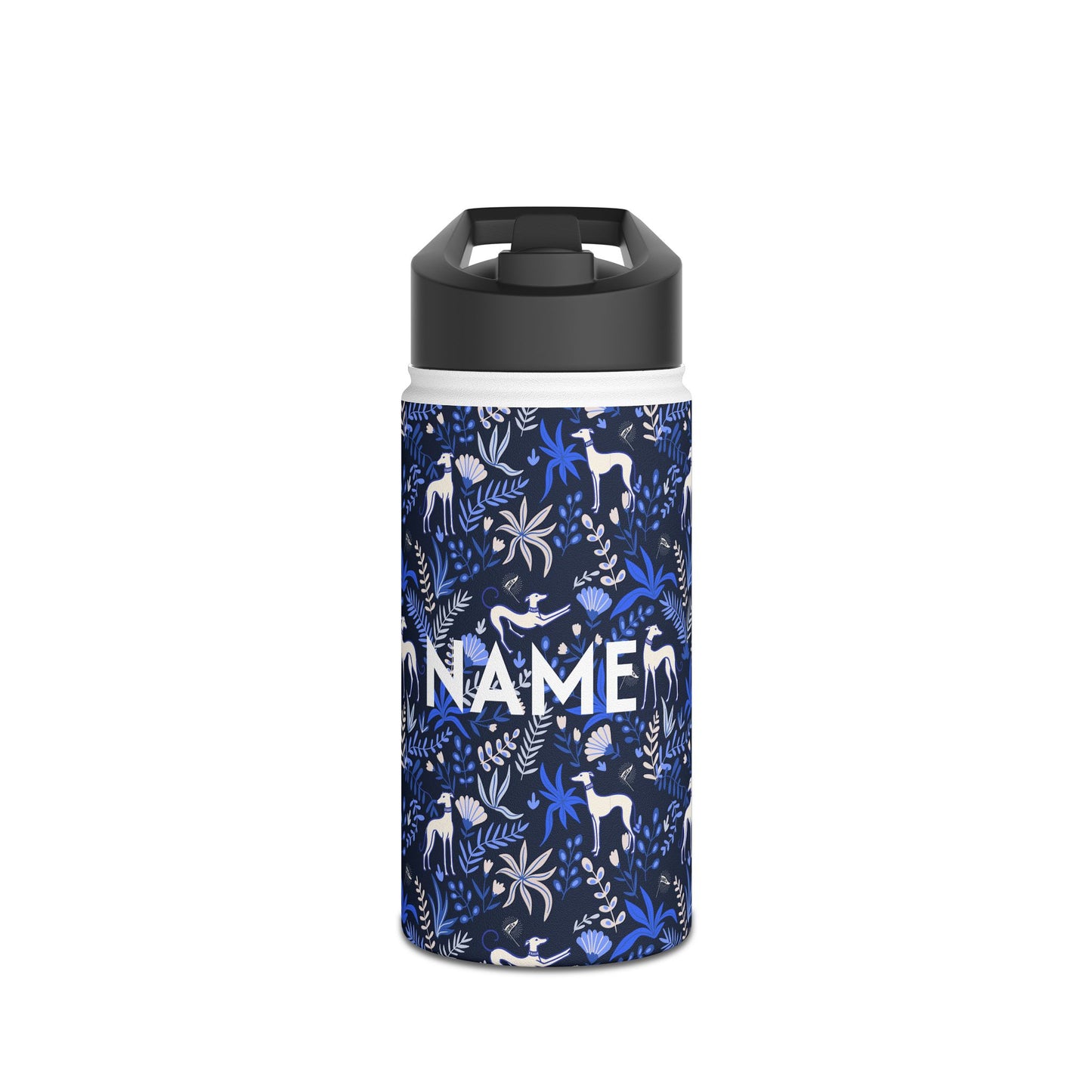 Insulated Water Bottle | Greyhounds | Blue Fern