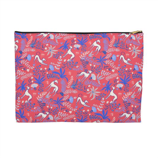 Accessory Pouch | Greyhounds | Pink Fern