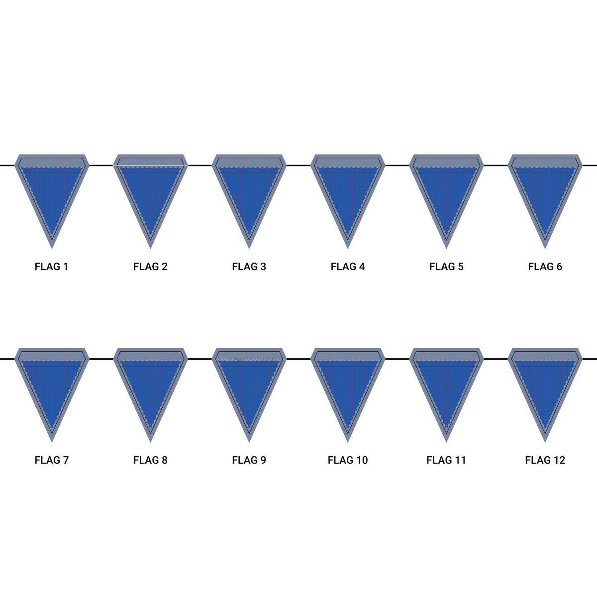 Flag Garland | Lawrence, Kansas | Pinstripe