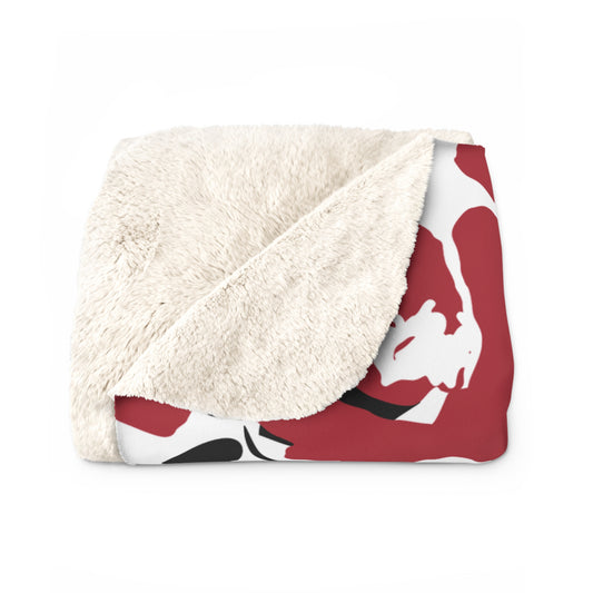 Sherpa Fleece Blanket | Athens, Georgia | Poppy