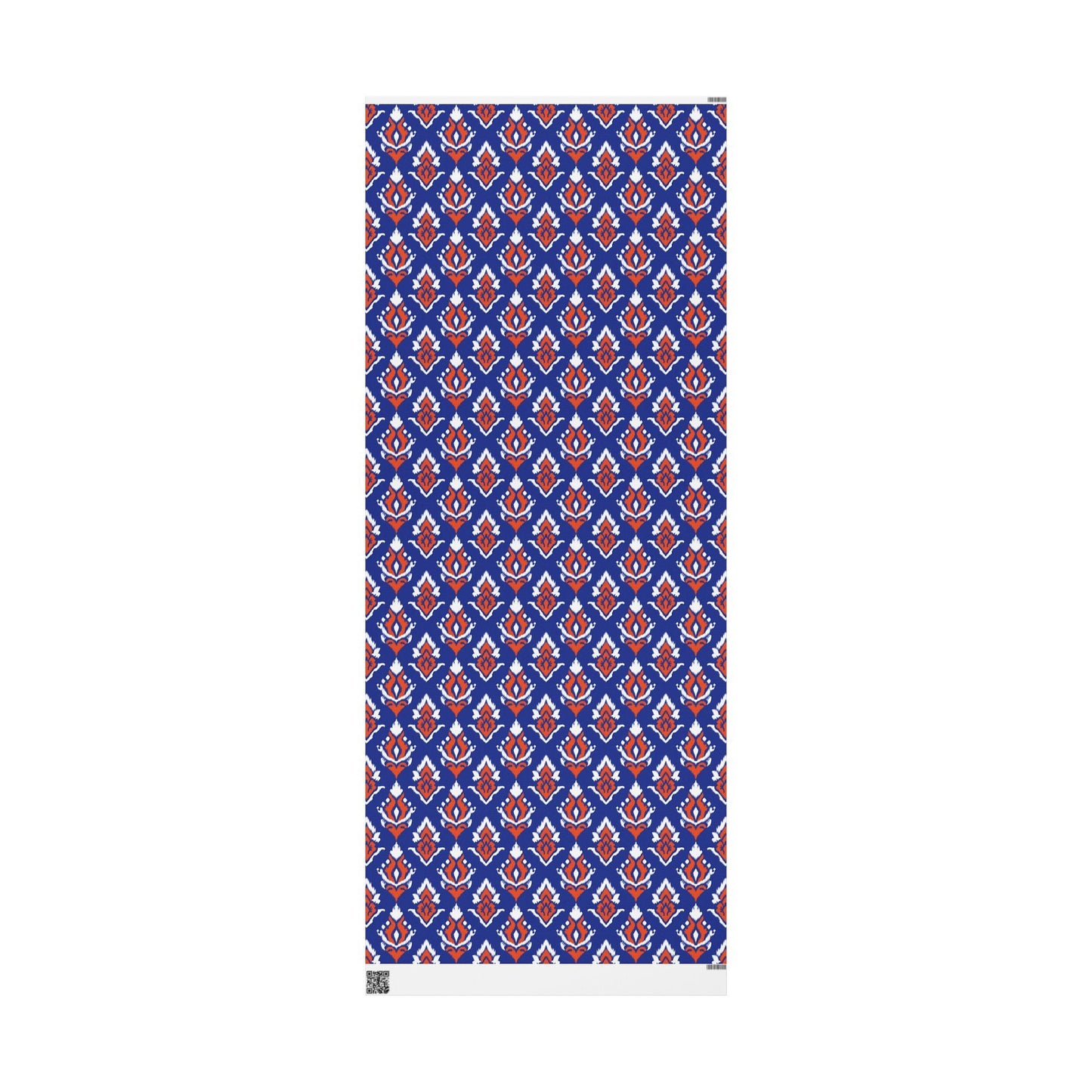 Gift Wrap | Bright Blue & Orange | Ikat