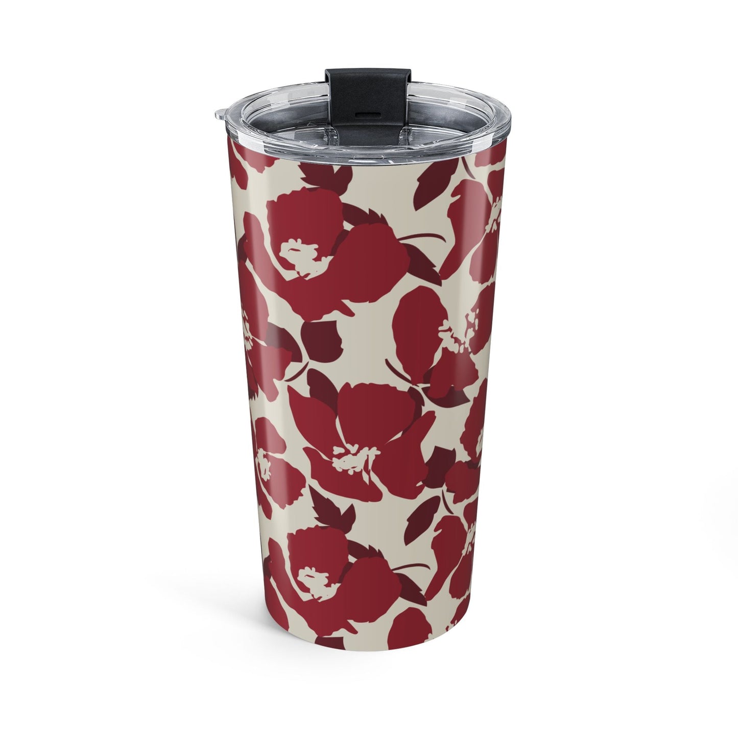 Tumbler | Maroon & White | Poppy