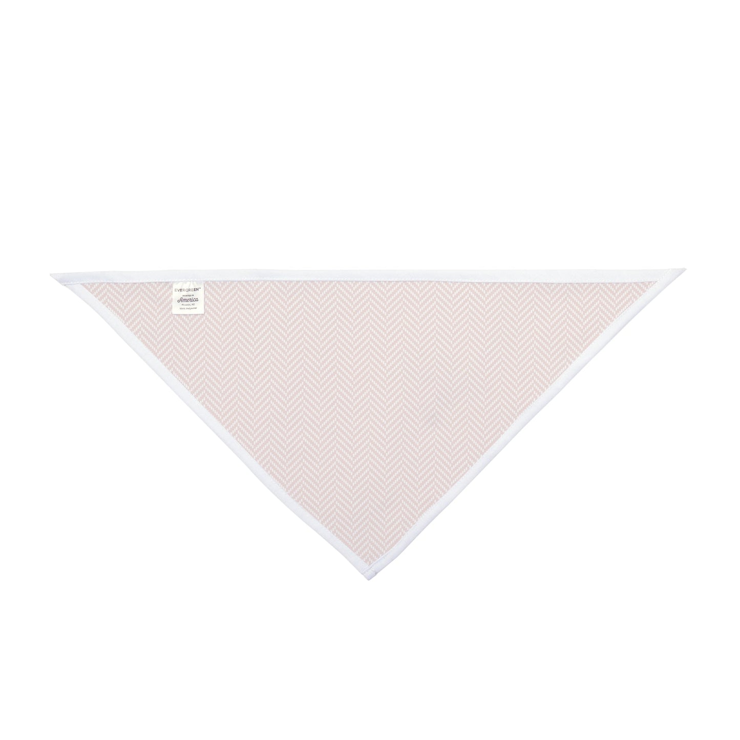 Pet Bandana | Dark Orange & White | Herringbone