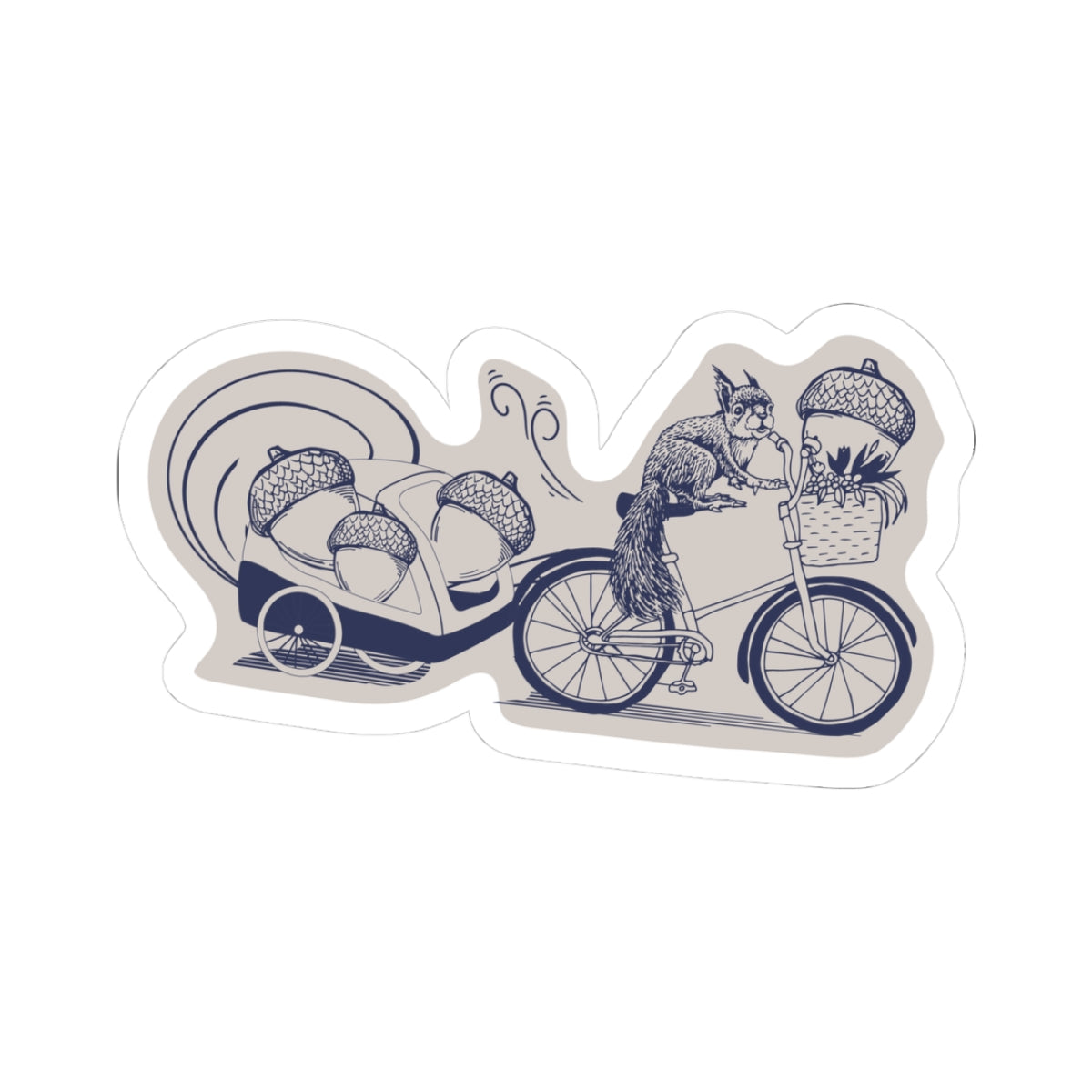 NYP Sticker | Squirrel Bike | Color