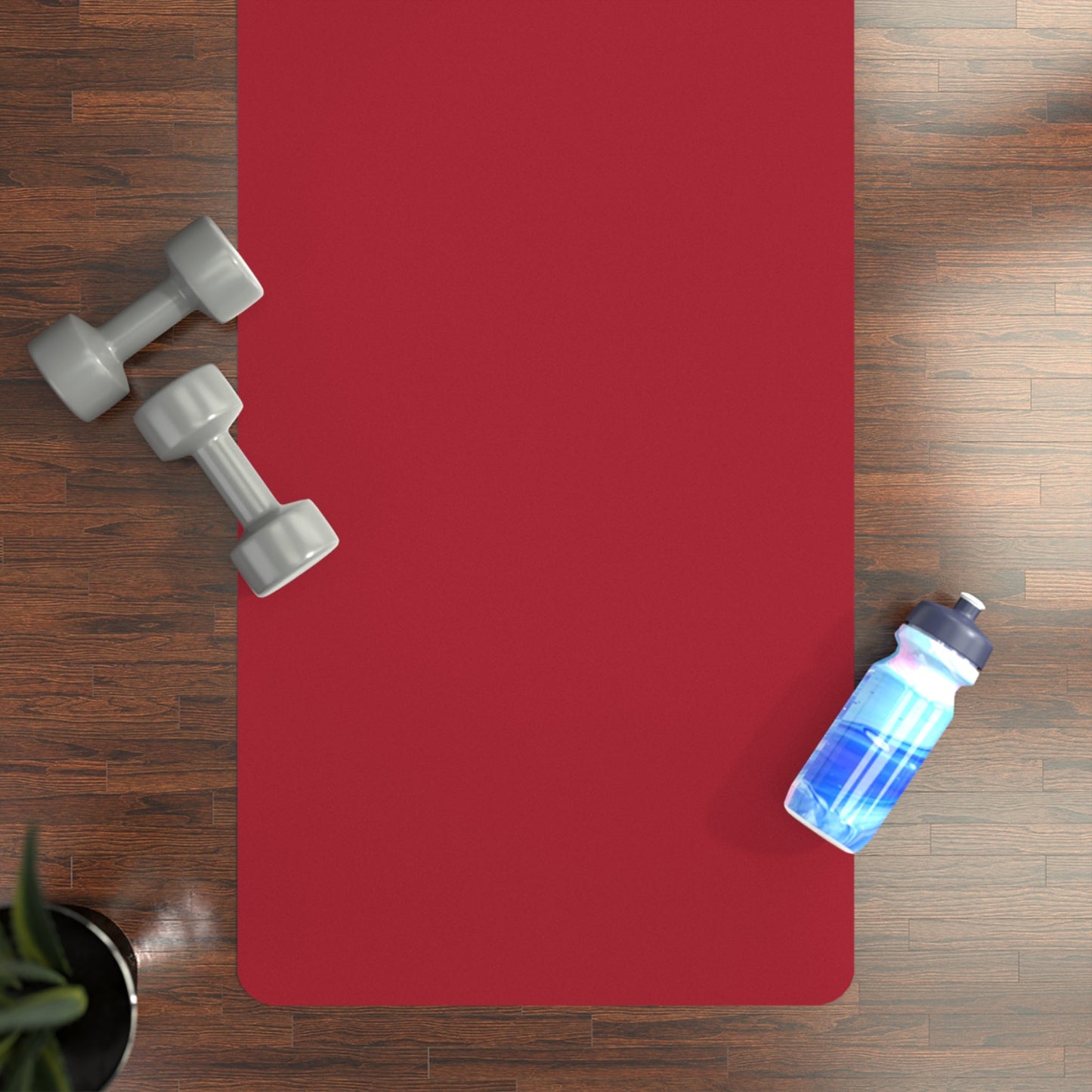 Yoga Mat | Red & Gray | Dark