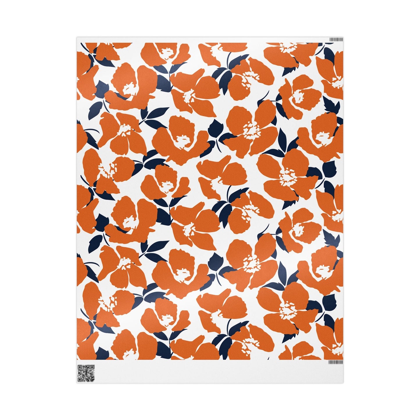 Gift Wrap | Orange & Blue | Poppy