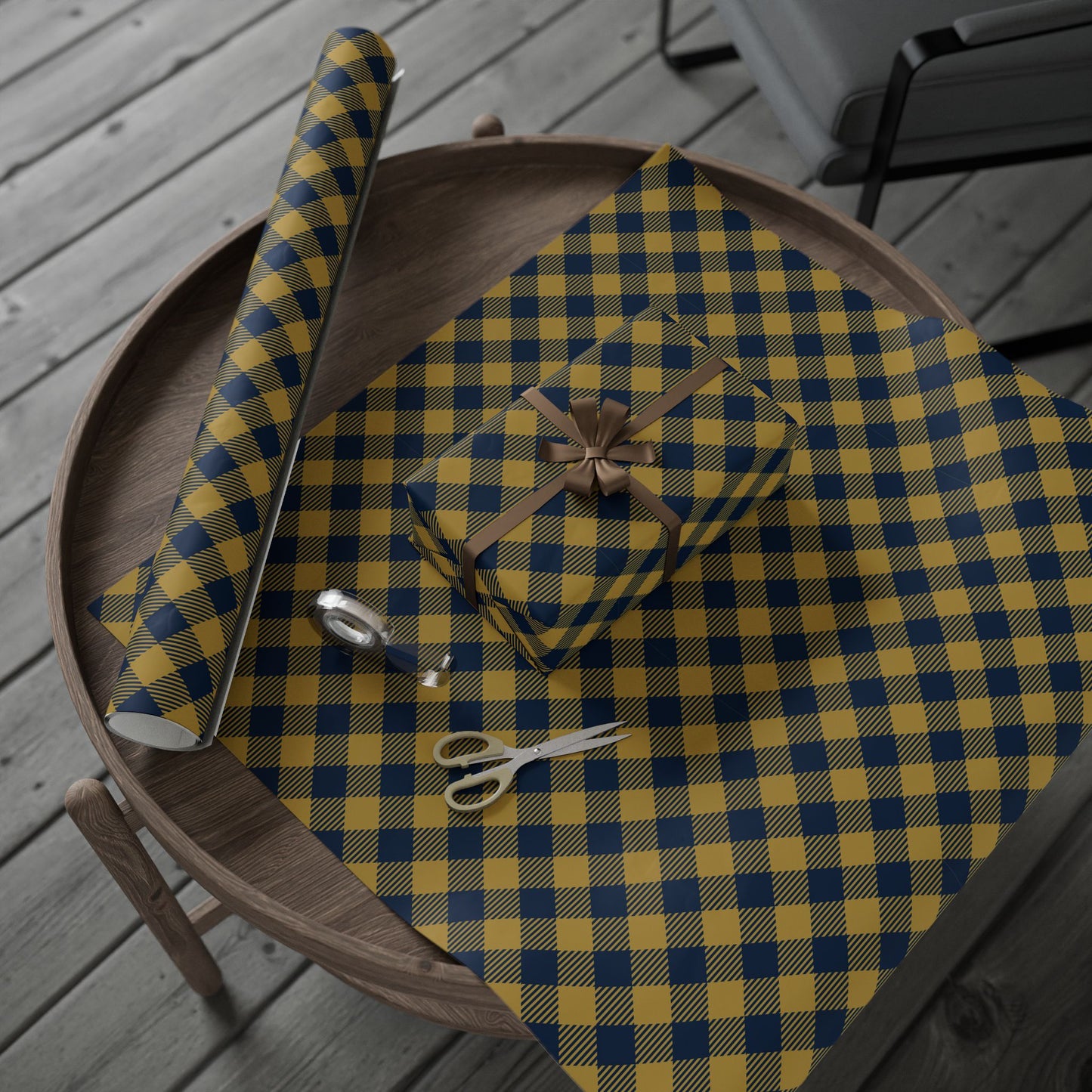 Gift Wrap | Notre Dame, Indiana | Gingham