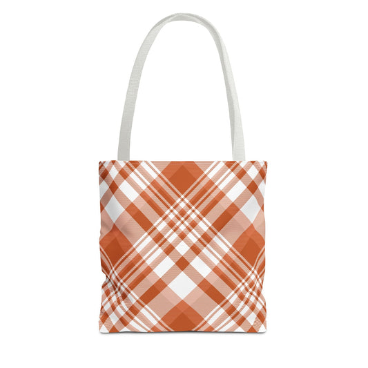 Totes | Dark Orange & White | Tartan