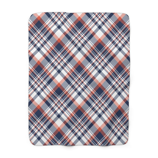Sherpa Fleece Blanket | Charlottesville, Virginia | Tartan