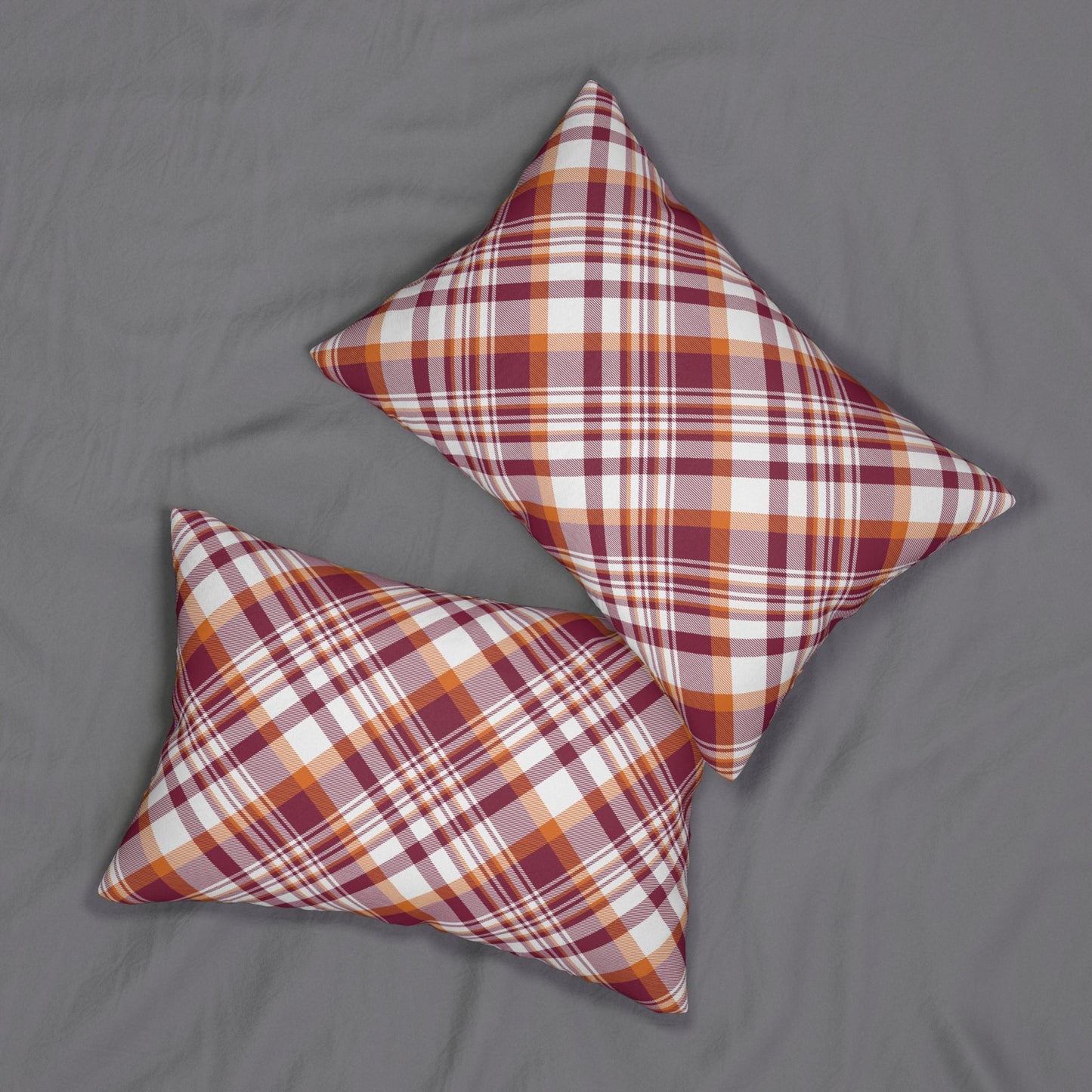 Pillow | Maroon & Orange | Tartan