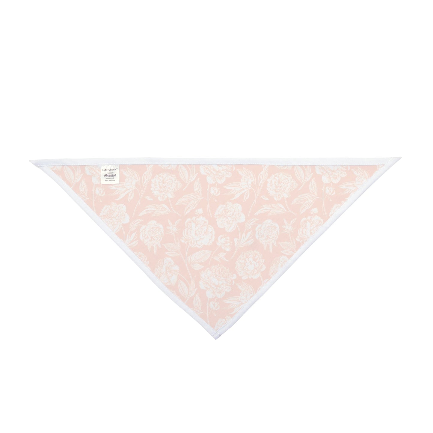 Pet Bandana | Orange & White | Peony
