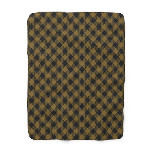 Sherpa Fleece Blanket | Winston Salem, North Carolina | Gingham