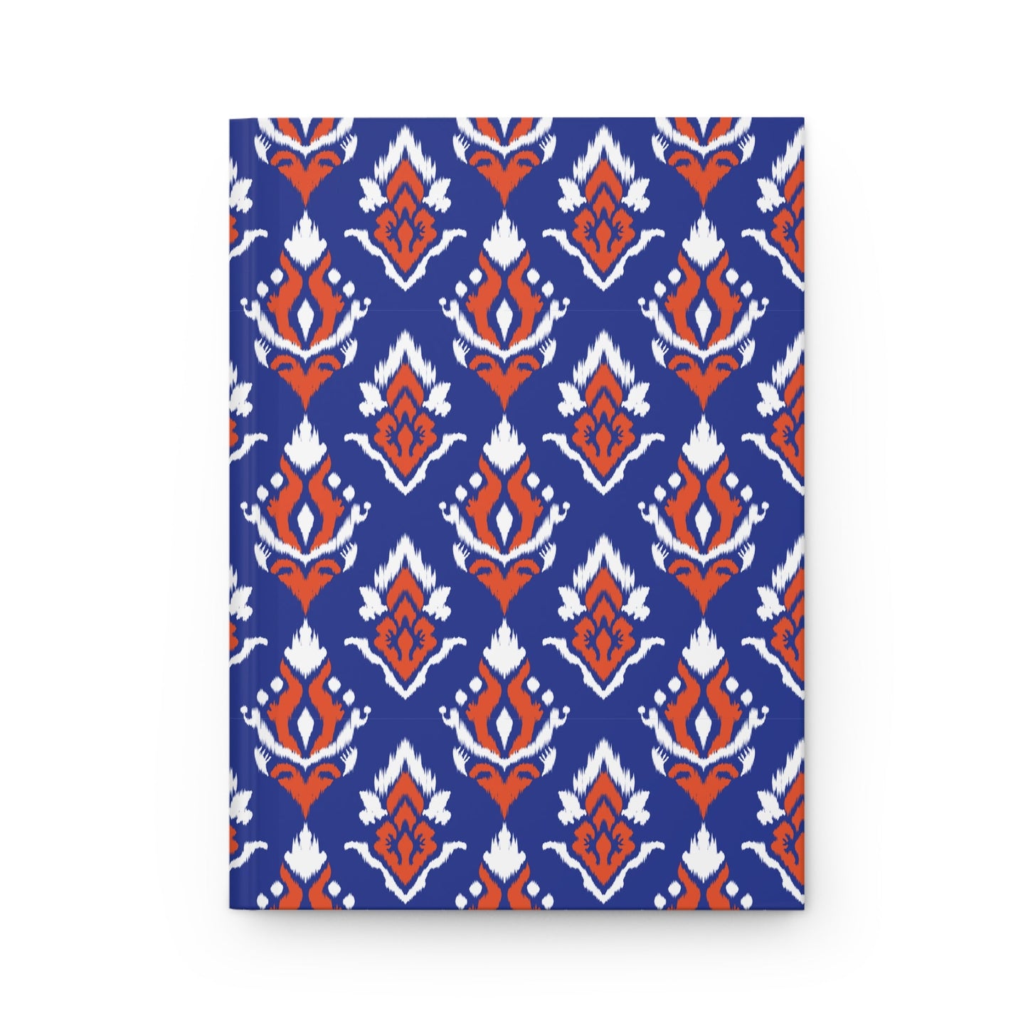 Hardcover Journal | Bright Blue & Orange | Ikat