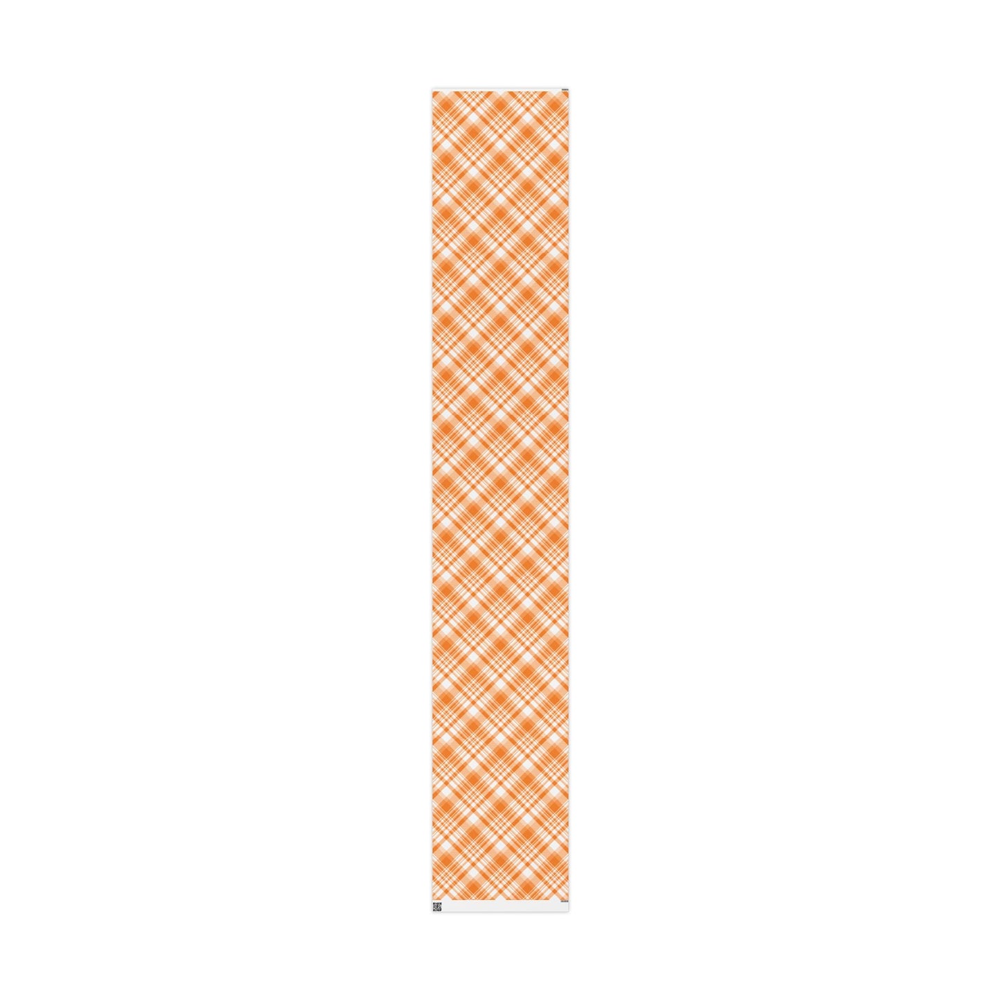 Gift Wrap | Orange & White | Tartan